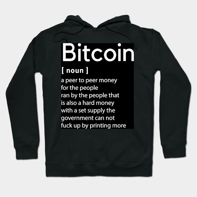 Bitcoin Definition Hoodie by CryptoDeity